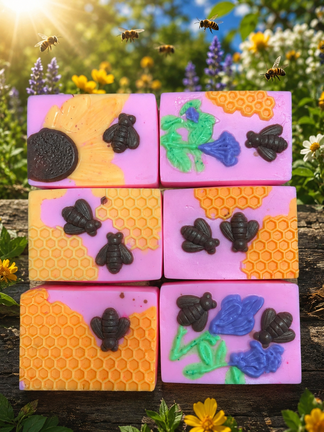 Homemade goat milk soap